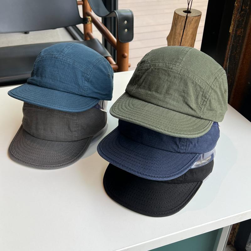 Berretto Giapponese a Visiera Corta Monocolore Asciugatura Rapida Lavato Uomo Donna Nuovo Traspirante Street Morbido Top Berretto da Baseball a Visiera Corta