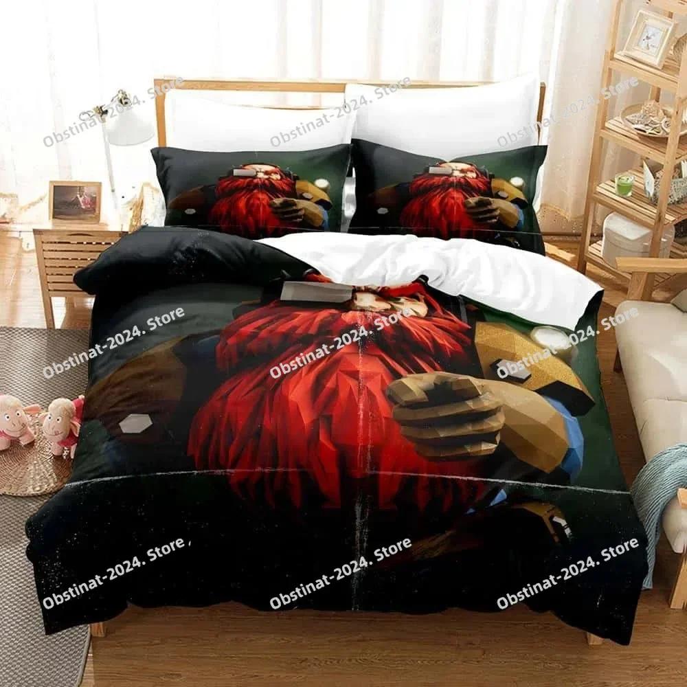 3d Anime Game Deep Rock Galactic Bedding Set Printed Bed Set With Pillowcase Bed Duvet Cover Single Double Queen Super King Size