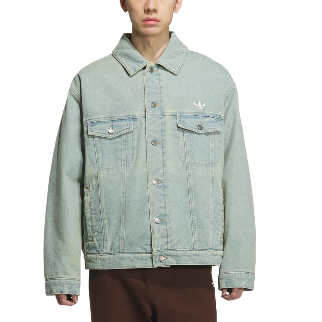 Adidas Originals WASHED Comfortable Denim Jacket Unisex KC2624