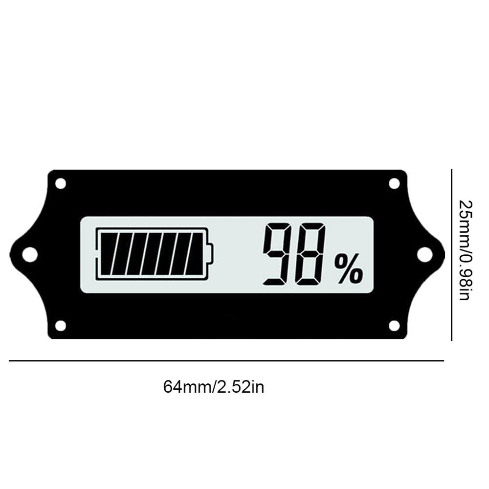 12V 24V 36V 48V LCD Lithium Li-ion Acid Lead lifePo4 Battery Voltage Capacity Indicator Display Tester Power Display Tester