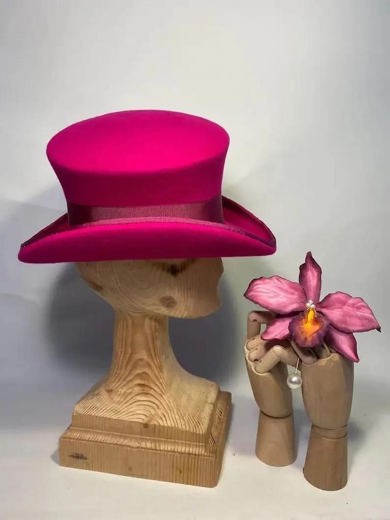 Women Men Asymmetric Top Wool Fedora Hat Magician Steampunk Cosplay Punk Party Caps Retro Fashion Ribbon Top Hat Dropshipping