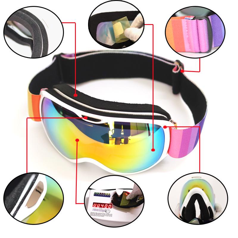 Children's Double-layer Anti-fog Ski Goggles, Mountaineering Goggles, Winter Ski Goggles for Men and Women