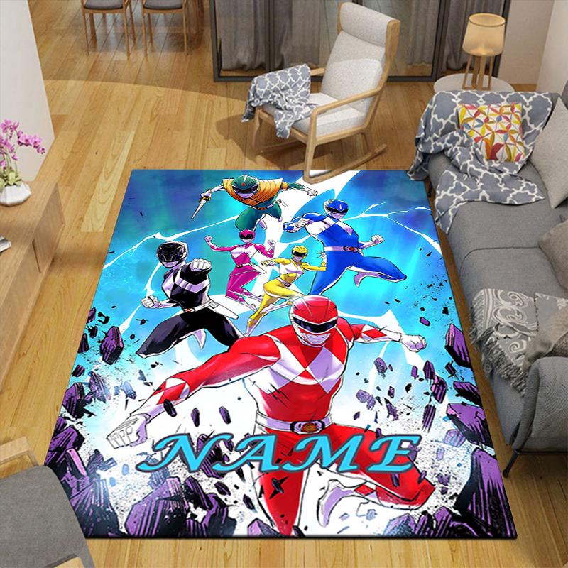 Custom 1Pc Power Rangers Adventure Rug Office Carpet Indoor Outdoor Entrance Doormat Nonslip Soft And Comfortable Living Room D2915213
