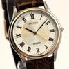 [Used] CITIZEN Exceed Quartz Watch 34mm Gold Dial Men's/Unisex - New Strap - Free Shipping**