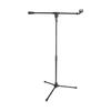 GATOR Frameworks GFW-MIC-1500 Microphone Stand, US (58") Standard Screw Compatible, Short Boom Type Tripod [Cable Holder and Adapter Included]