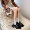 Retro British style platform small leather shoes women's French comfortable foot cover Mary Jane single shoes women's 2025 spring and summer new