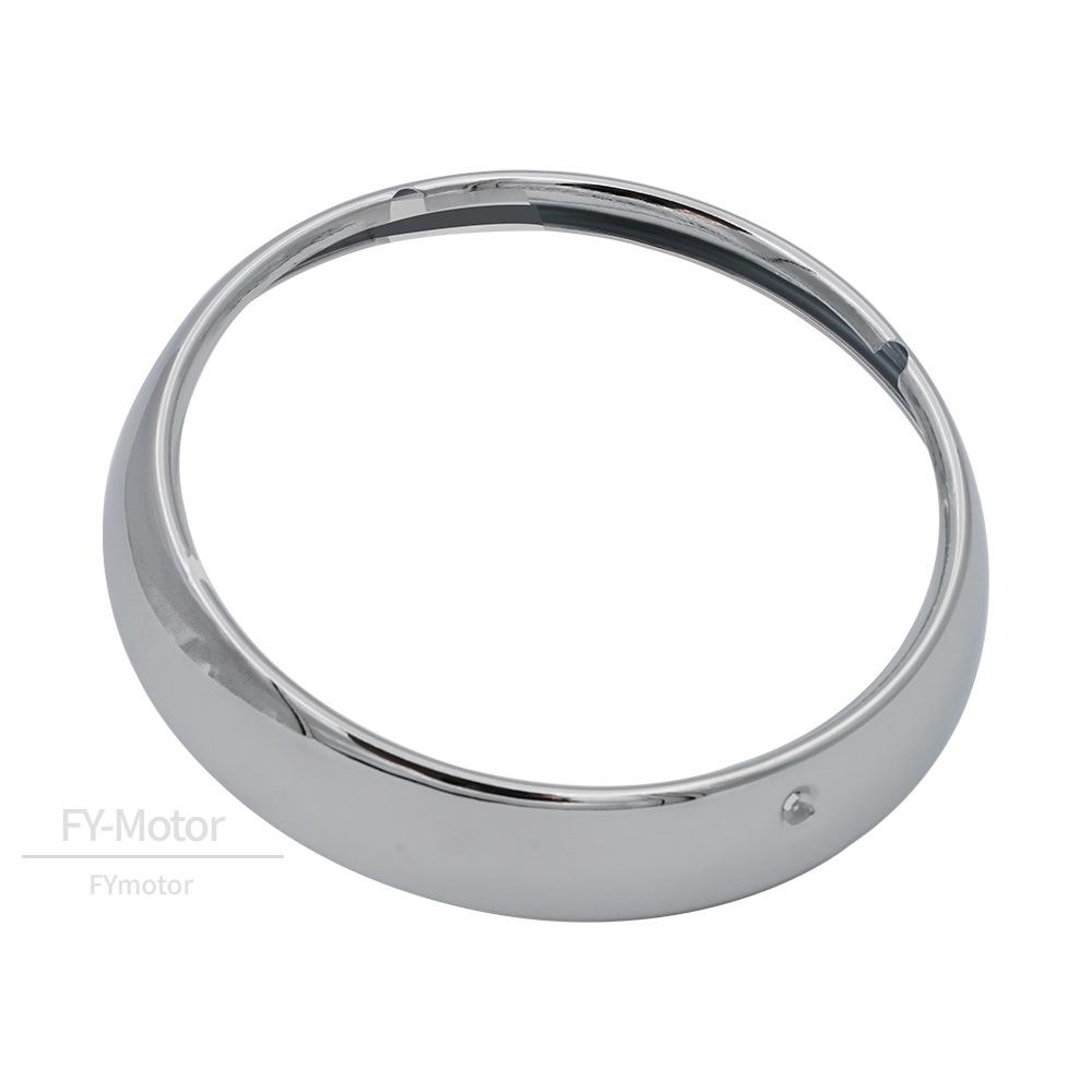 Compatible 7-inch Headlight Outer Ring for Harley Big Glide, Road King, Street Glide, and Fat Boy.