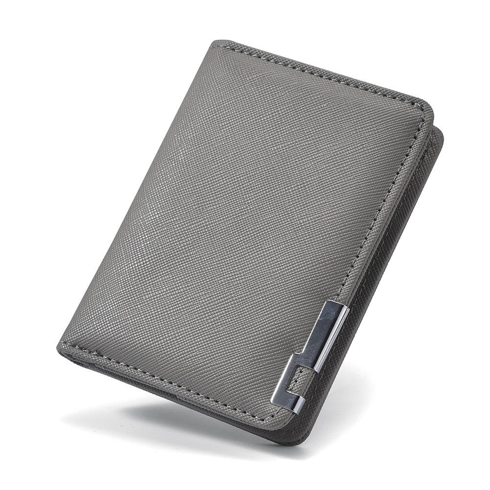 Men’s PU Leather Bifold Wallet Slim Short Wallet Business Card Holder Cash Pocket ID Window Minimalist Wallet for Men Gift Idea