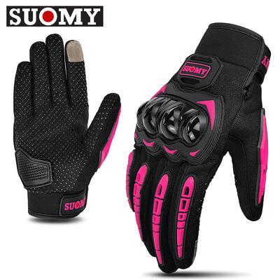 Suomy Lady Pembe Motosiklet Eldivenleri Yaz Kadın Nefes Alabilir Motokros Yarış Eldivenleri Motosiklet Bisiklet Bisikletçilik Moto Eldivenleri Kadın