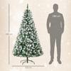 6FT Artificial Christmas Tree with Pine Cones, Holiday Home Xmas Decoration Automatic Open, Green