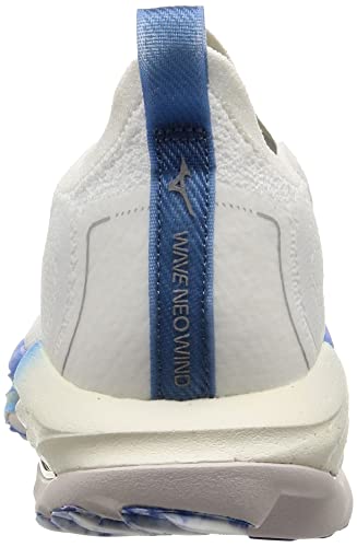 Mizuno Wave Neo Wind Running Shoes, Lightweight, Men's, White/Blue, Size 28.0 Cm, 2E, for Jogging, Marathons, Sports, and Training