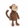 JELLYCAT Smile Big Fang Series Animal Monkey Cute Doll Plush Doll 30cm Height