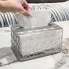 New Rattan Pattern Tissue Box Living Room Paper Box Desktop Tissue Box Car Tissue Box Toilet Tissue Box