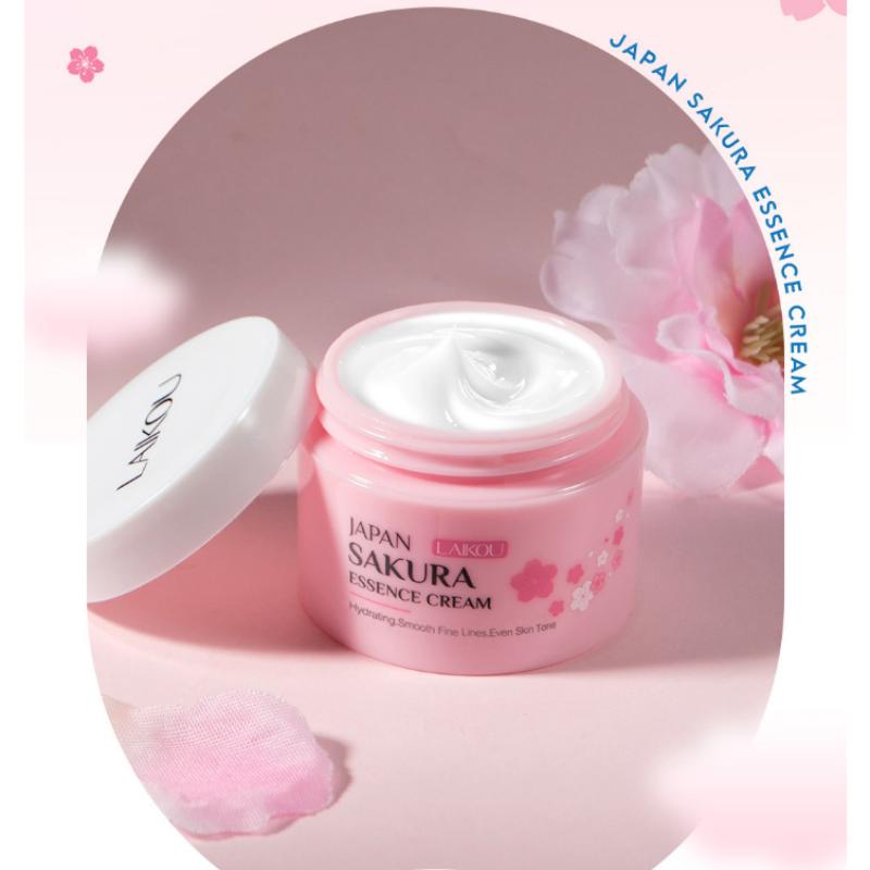 25g Anti Wrinkle Cherry Blossom Essence Nursing Face Cream Crema idratante idratante per la cura della pelle Cosmetici anti-invecchiamento Crema intensiva