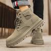 Martin boots men's 2025 new autumn winter british retro men's athleisure high-top cargo boots men
