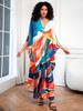European & American Plus Size Printed Beach Cover-up Dress