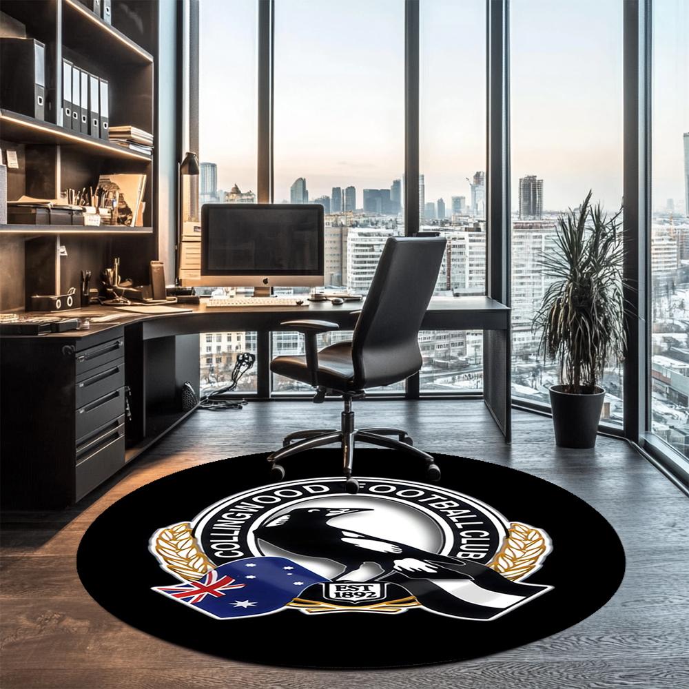 AFL Printed Round Rug Carpet Chair Rug Area Rug Entryway Doormats,for Office Chair Living Room Bedroom Kitchen Room.