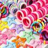 875Pcs Colorful Kids Hair Accessories Set Sweet Hair Clips Elastics Ponytail Holders  For Girls