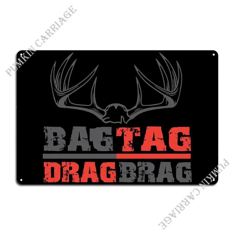Hunting Trophy Metal Sign Garage Printing Wall Mural Classic Tin Sign Poster 20x30cm(7.8x11.8inch)