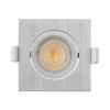 Spot LED encastrable 3en1 carré alu 7W IP20