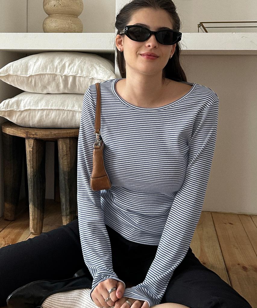 Biteoseljeu Essentials Ribbed T-Stripe Blue