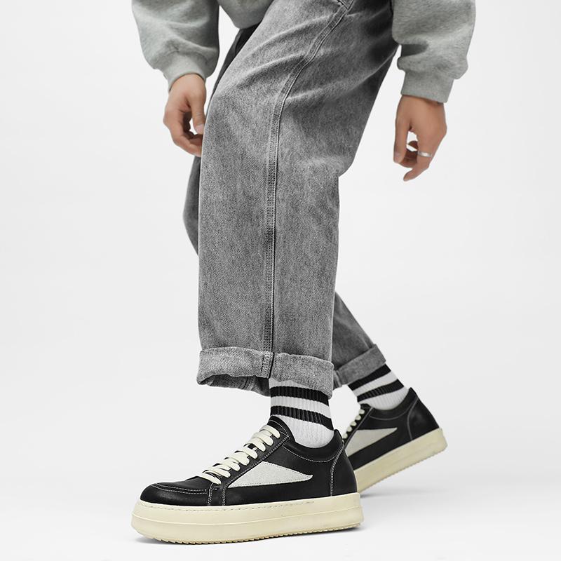 Fashion Lace-Up Male Comfortabl Elevator Shoes Men Classic Business Casual Shoes Leather Mens Sneakers All-match Vulcanize Men Shoes