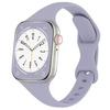Dünnes Silikonarmband für Apple Watch 40 mm 44 mm 45 mm 41 mm 38 mm 42 mm, einfarbiges Armband für IWatch Serie 1 2 3 4 5 6 SE 7