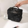 Cosmetic Bag Nylon Makeup Bag Single/Double Layer Cosmetic Bag Large Capacity Toiletry Storage Bag for Travel Portable