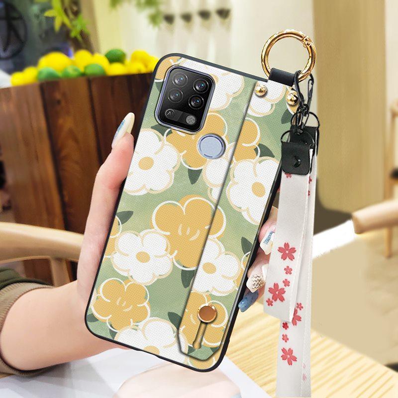Ring Waterproof Phone Case For Tecno Pova/LD7 Anti-knock Anti-dust Lanyard Soft case Fashion Design Durable Wristband