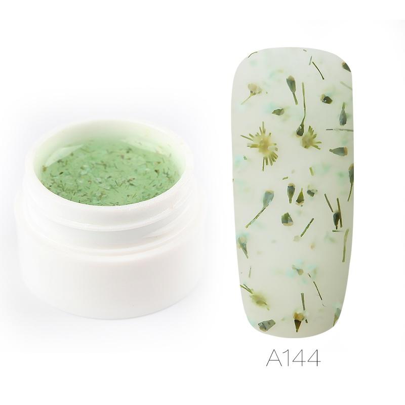 ROSALIND 5ml Dry Flower Fairy Gel Nail Polish DIY Dried Flower Semi Permanent Soak Off New Style Nail Art Top Base Hybrid Varnish UV Nail Gel