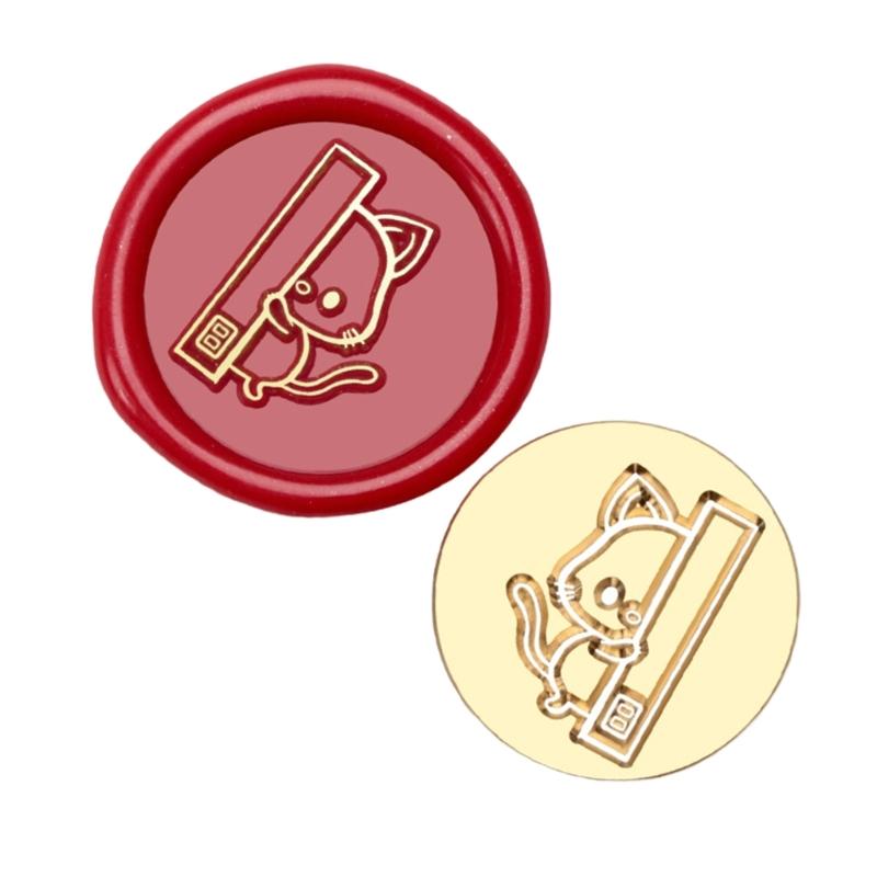 10Pcs Embossed Seal Stamp Head Scrapbooking Stamp Head for Appreciation Card Invitations Envelope Embellishment