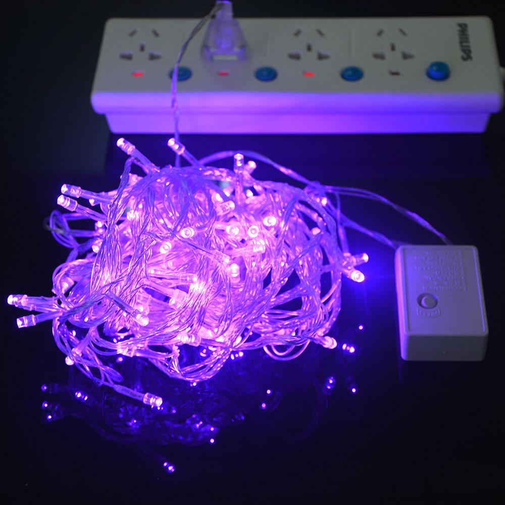 10M 100 LED-i vanik Jõuluvalgusti õues/siseruumides haldjavalguspael, vilkuv jõulupuu pulmapeo jõuludekoratsioon EL-pistikuga