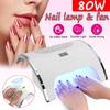 36/45 LED UV LED Nail Lamp Infrared Induction Nail Duct Suction 2 Fan Vacuum Cleaner For For Manicure 2 In 1 80W/150W