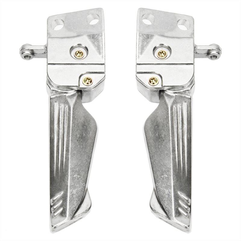 

2Pcs Aluminum Alloy Motorcycle Foot Pegs For Dirt Bikes Scooters Electric Bikes Fit Easy tall срібний