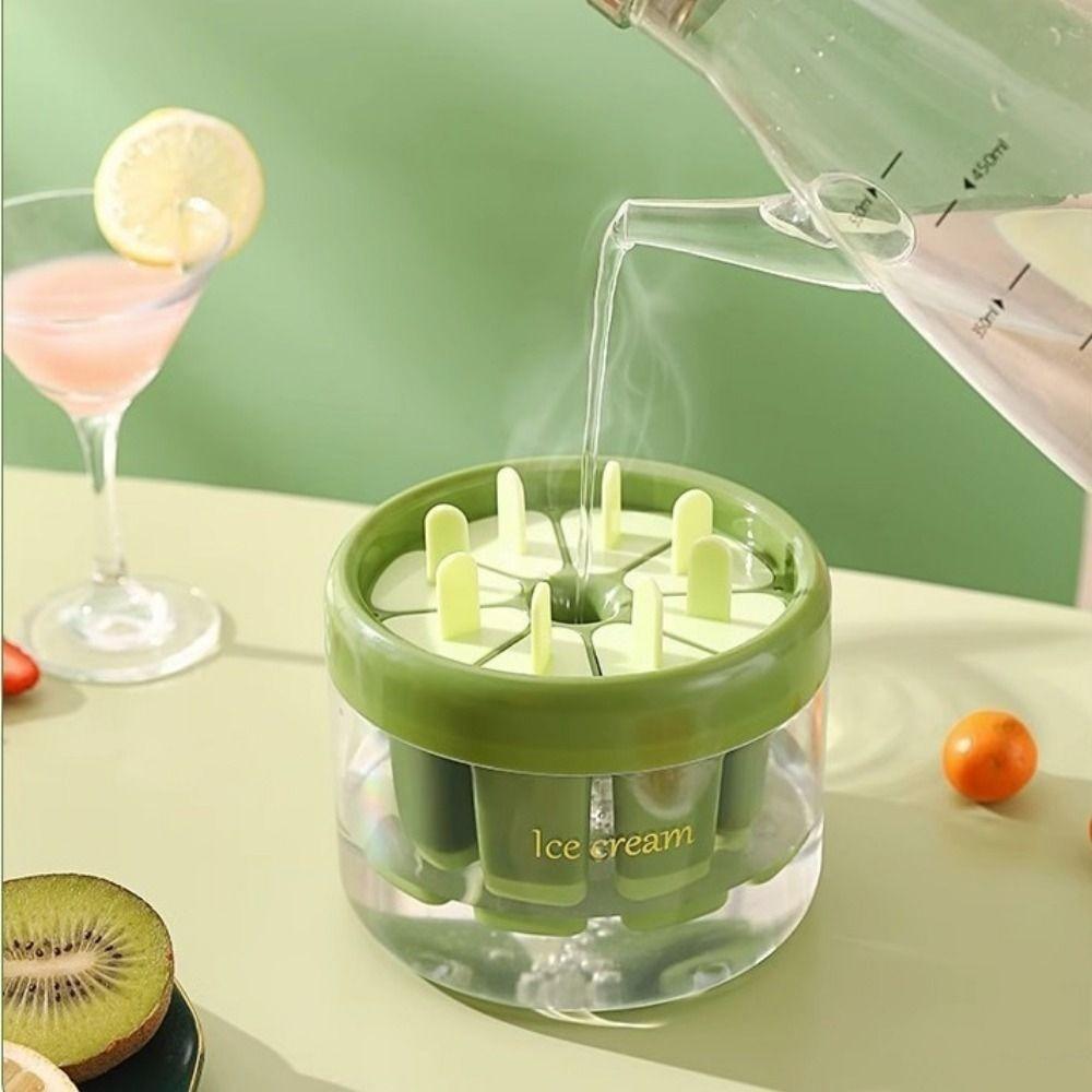 Homemade Ice Pops Mold Clear Base Ice Cube Tray Durable Ice Cream Makers  For Home