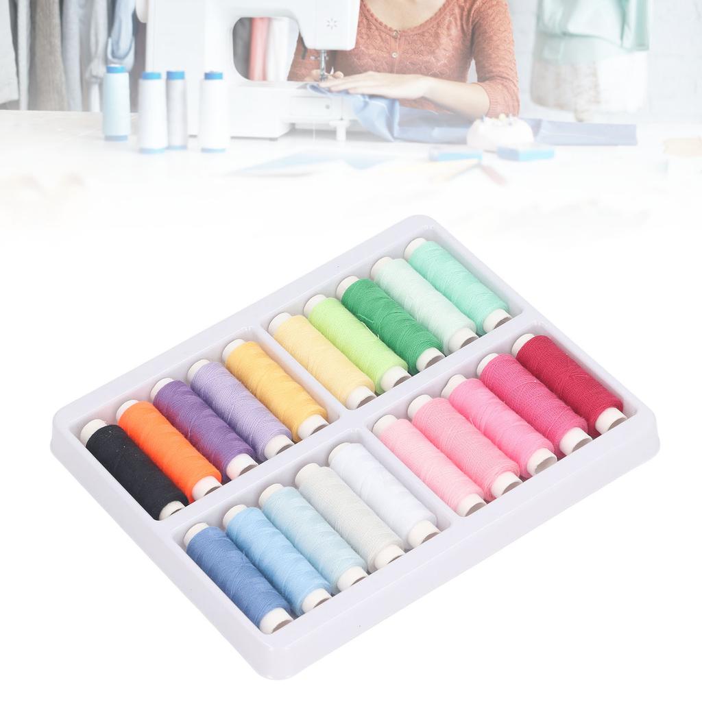20 Colors Sewing Threads Kits 328ft Polyester Sewing Thread Multipurpose   Sewing Thread Spools for Making Clothes Crafts