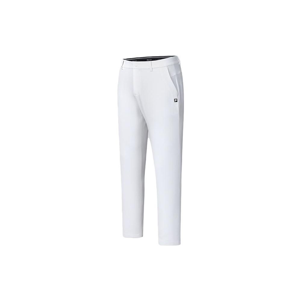 Fila Golf Series Solid Elite Woven Straight Leg Casual Pants Men Bottoms Jade-White A11M415804F-WT