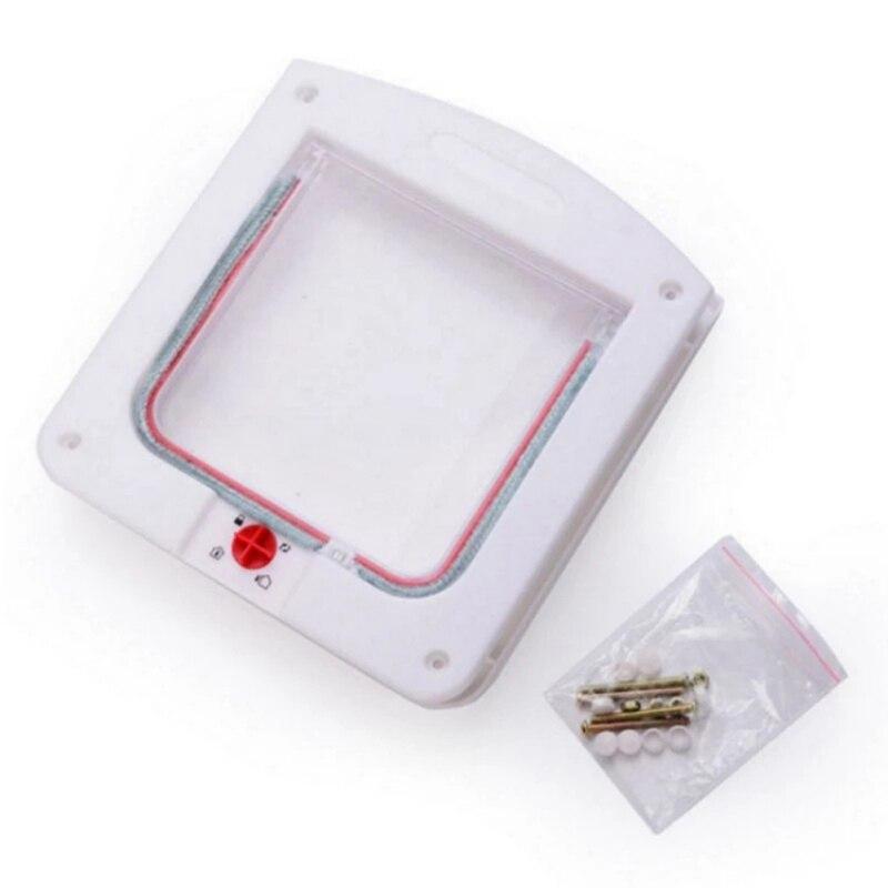 Cat Door Lockable Cat Flap Door For Interior Exterior Doors Weatherproof Pet Doors For Cats Doggie Suitable For Window Wall