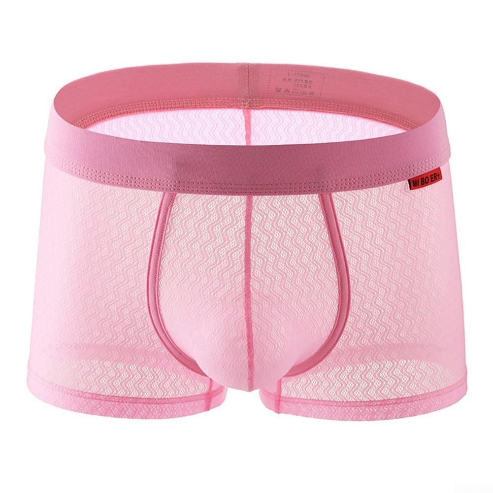 Middle Elasticity Men Underwear Middle Waist Nylon Panties