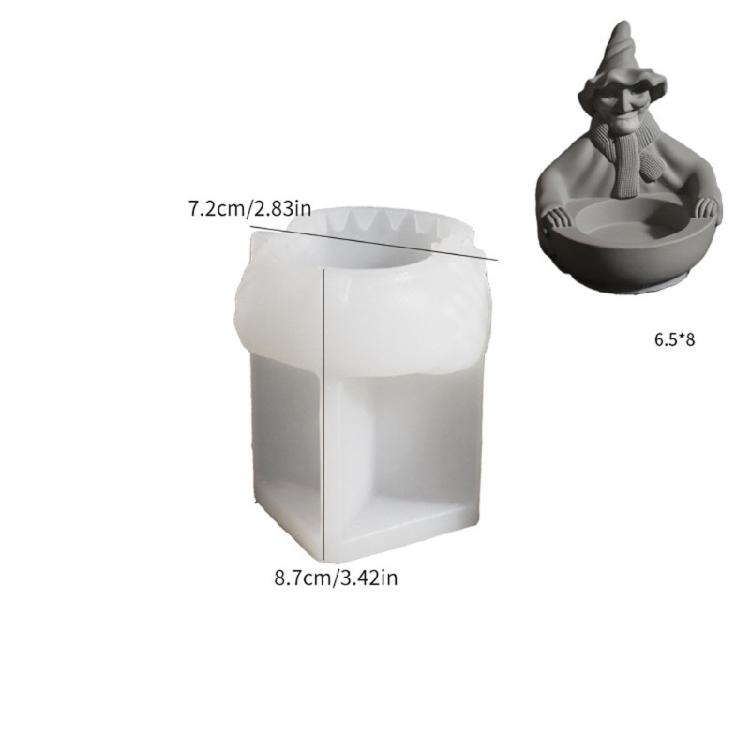 Totenkopf Hexe Silikon Kerzenhalter Form Einfaches Entformen für Kerzenständer Halloween Party Dekoration Epoxidharz Projekt