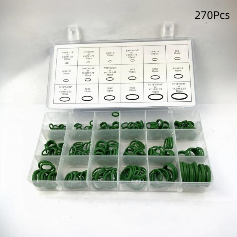 1200Pcs Nbr O Ring Kit 1200/270/225Pcs Heat Rubber Oil Resistant Sealing Repair Plumbing Maintenance Tool