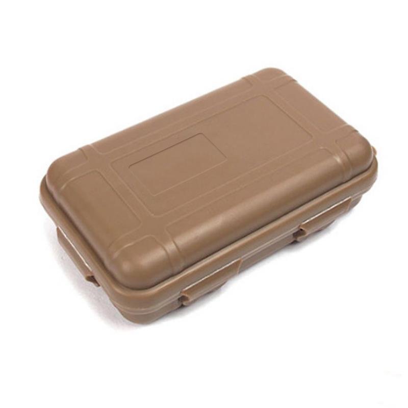 1PC Storage gaine Portable Storage Box Camping Equipment Survival Sealed Box Multifunctional EDC Toolbox Outdoor Waterproof