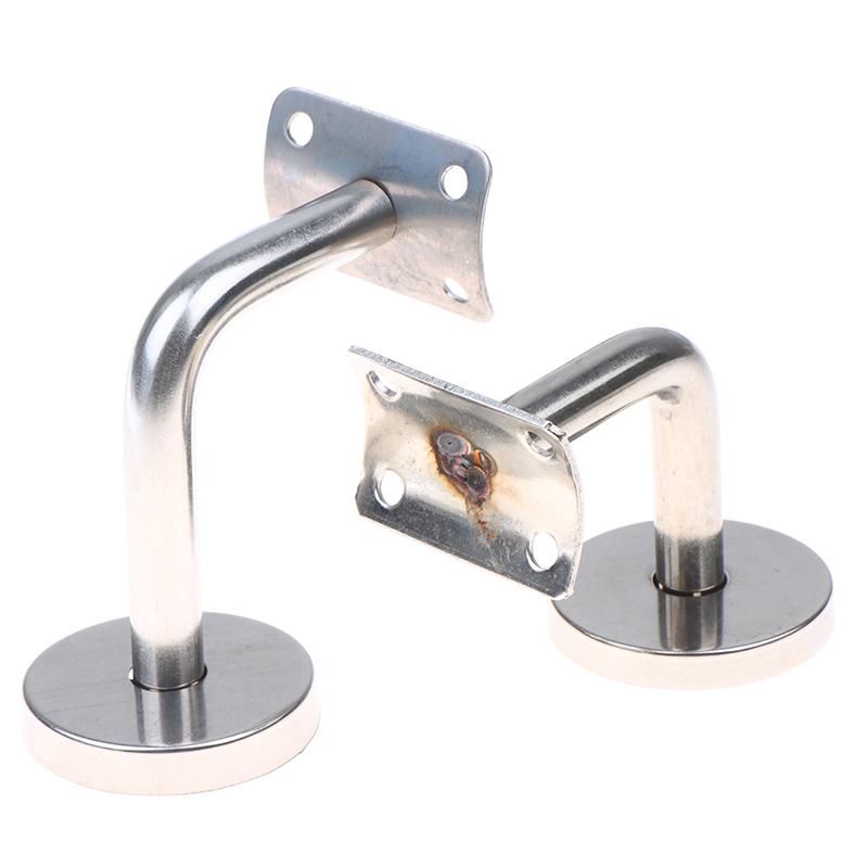 Handrail Bracket Stainless Steel Wall Support Hand Rail Balustrade Mopstick Wall Mounted Handrail Bracket Fixing Accessories