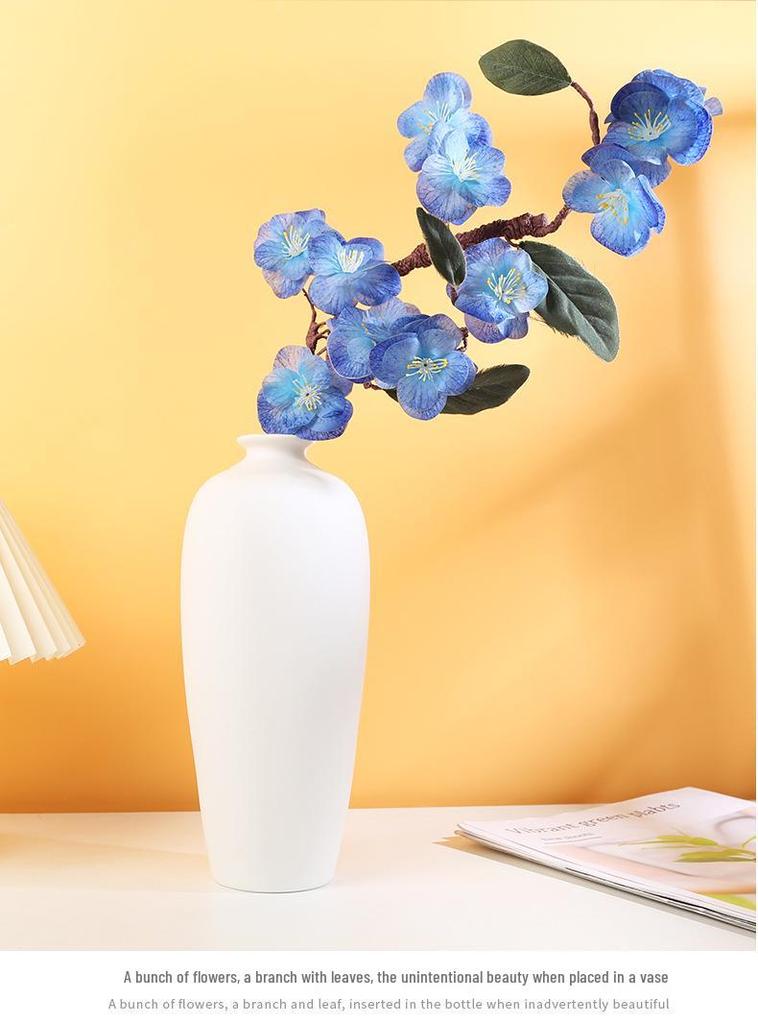 Nordic White Ceramic Vase for Fresh or Dried Flowers - Minimalist Living Room Decor