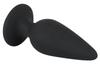 Heavy Medium Tapered Anal Plug (8.9cm) - Black Velvets