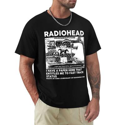NY Radiohead Nordamerika Tour 2024 T-shirt Herr Konsert Tee T-shirt Herrens Grundläggande Kortärmad T-shirt