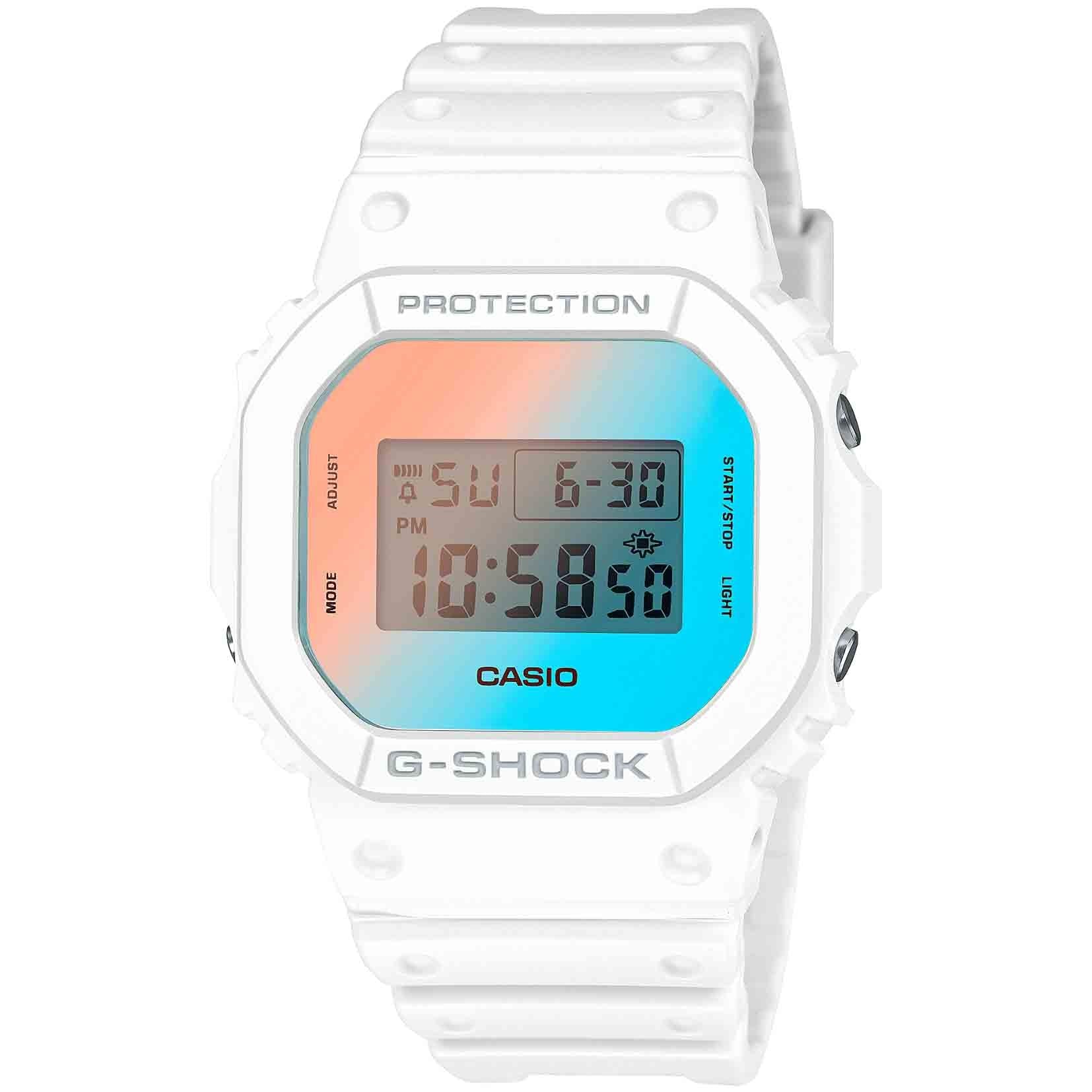 

Casio Beach Time Lapse Белые цифровые часы Белые G-Shock DW-5600TL-7,