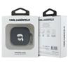 Karl Lagerfeld Kla4Runikk Airpods 4      Cover Czarny/Black Silicone Karl Head 3D