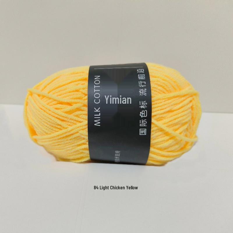 Medium Thick Handmade Cotton Baby Yarn for Knitting, Crochet, and DIY Projects