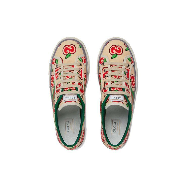 Gucci Wmns Tennis 1977 'GG Apple Print' Women's 606110 H2C10 9270